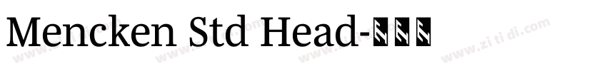 Mencken Std Head字体转换
